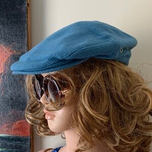 Vintage ‘71 Schuman & Sullivan of New Haven Blue Wool Flat Cap